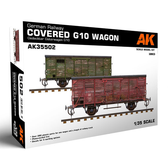 AK-Interactive AK35502 German Railway Covered G10 Wagon - 1/35