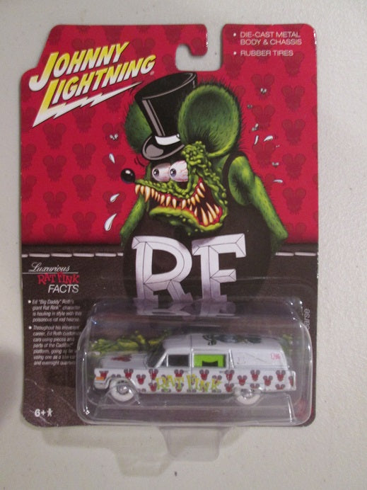 Johnny Lightning 'Rat Fink' 1966 Cadillac Hearse - Hobby Exclusive