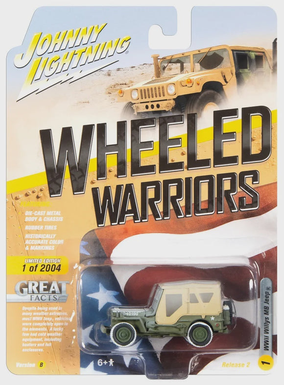 Johnny Lightning Wheeled Warriors WWII Willys MB Jeep