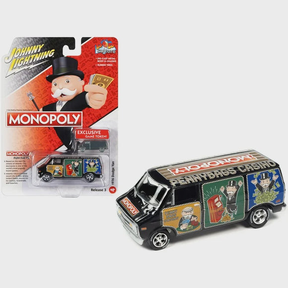 Johnny Lightning Pop Culture 1976 Dodge Van – Monopoly