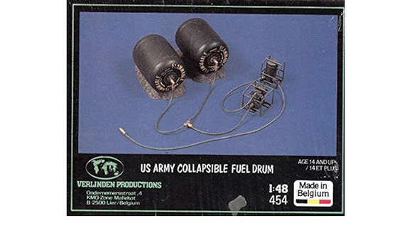 Verlinden 454 US Army Collapsible Fuel Drum - 1/48 Scale