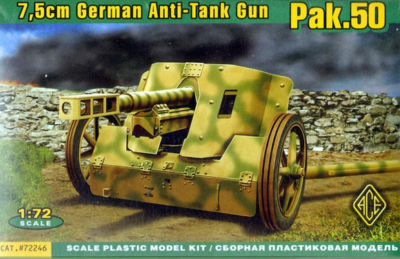 ACE Models 72246 7.5cm German Anti-Tank Gun PAK.50