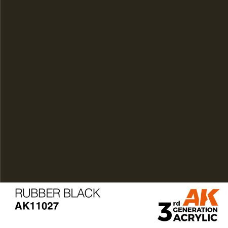 AK-Interactive AK11027 Rubber Black