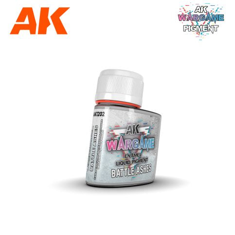 AK-Interactive AK1202 Wargame Liquid Enamel Pigment – Battle Ashes 35ml