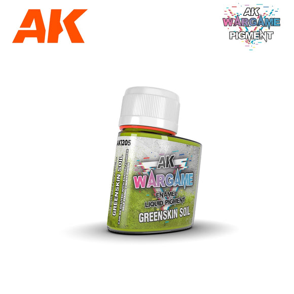 AK-Interactive AK1205 Wargame Liquid Enamel Pigment – Greenskin Soil 35ml