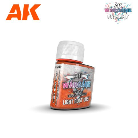AK-Interactive AK1207 Wargame Liquid Enamel Pigment – Light Rust Dust 35ml