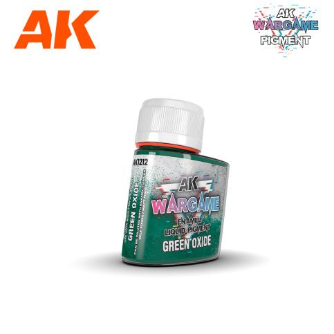 AK-Interactive AK1212 Wargame Liquid Enamel Pigment – Green Oxide 35ml