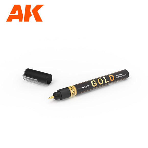 AK-Interactive AK1301 Metallic Gold Marker