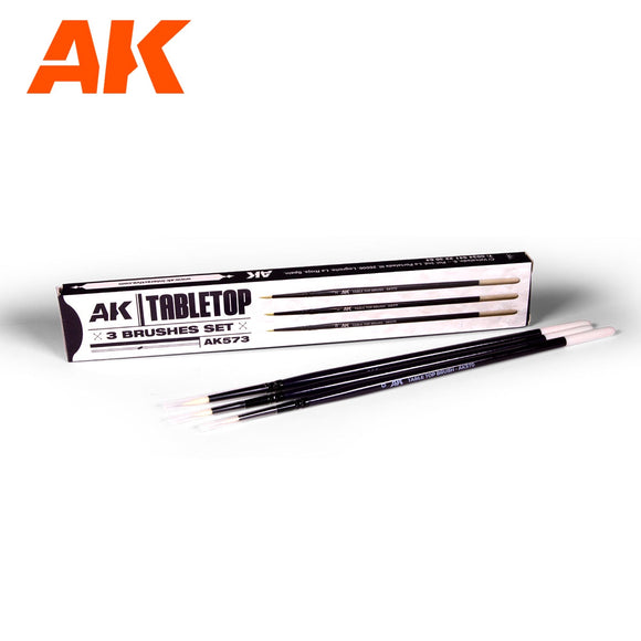 AK-Interactive AK573 Tabletop Brushes