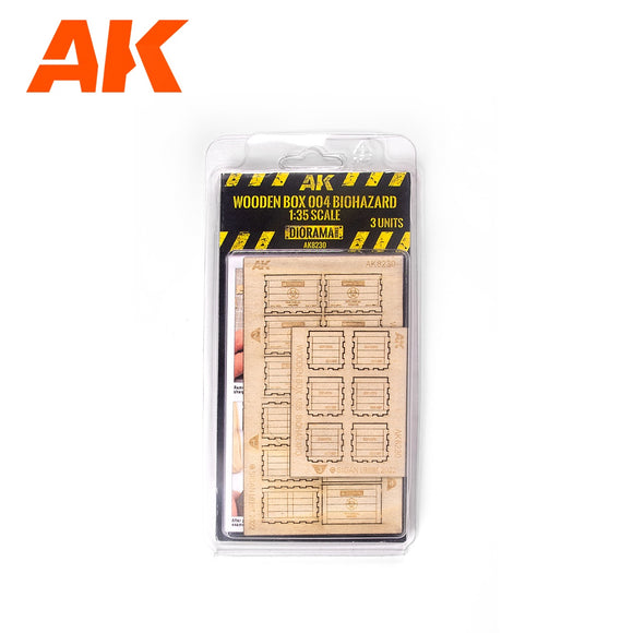 AK-Interactive AK8230 Laser Cut Wooden Box 004 Biohazard – 1/35