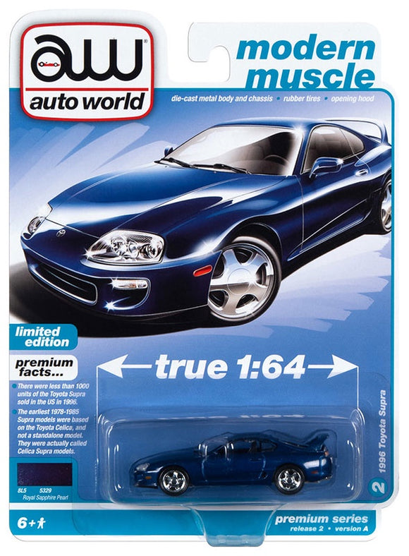 Autoworld 1996 Toyota Supra Royal Sapphire Blue