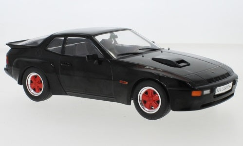 Model Car Group 18304 Porsche 924 Carrera GT 1981 Black with Red Rims