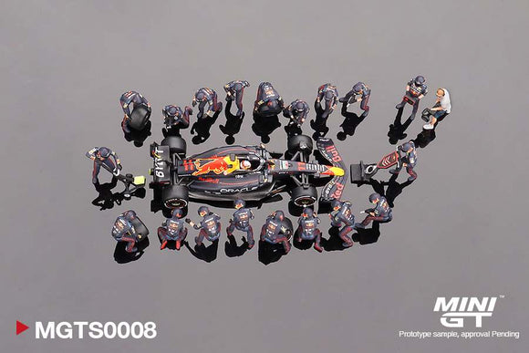 Mini GT TS0008 Red Bull RB18 #11 SP Pit Crew Set - Sergio Perez