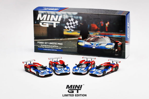 Mini GT S0001 Ford Chip Ganassi Team 4 Car Set – 2016 Le Mans
