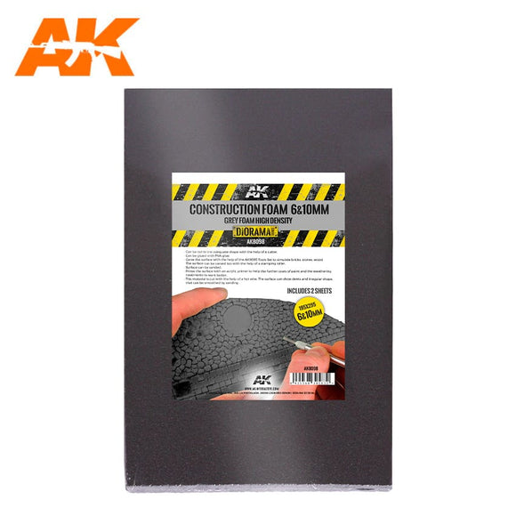 AK-Interactive AK8098 Construction Foam 6 & 10mm 195x295mm