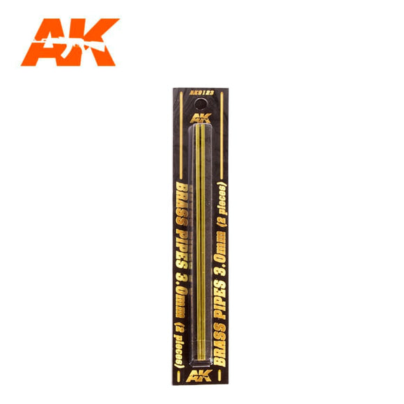 AK-Interactive AK9123 Brass Pipes 3.0mm x 2
