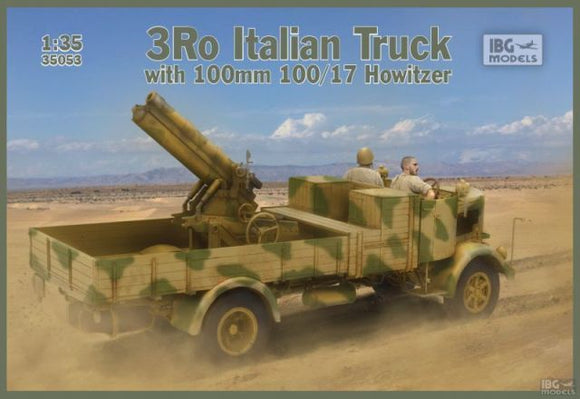 IBG 35053 3Ro Italian Truck with 100/17 100mm Howitzer
