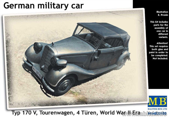 Master Box 35100 German Military Car Type 170V Tourenwagen