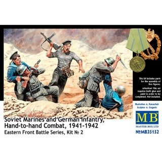 Master Box 35152 Soviet Marines & German Infantry, Hand to Hand Combat – 1/35