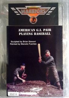 Warriors WA35216 American G.I. Pair Playing Baseball