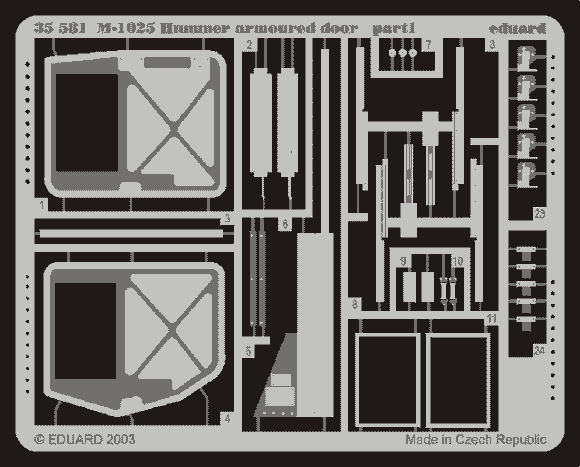 Eduard 35581 M1025 Armoured Doors