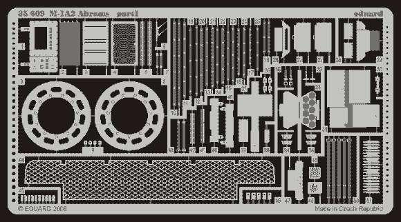 Eduard 35609 M1A2 Abrams Part 1