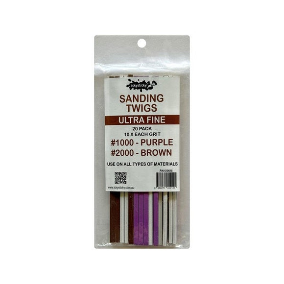 Ickysticky 610615 Sanding Twigs Ultra Fine 20pk