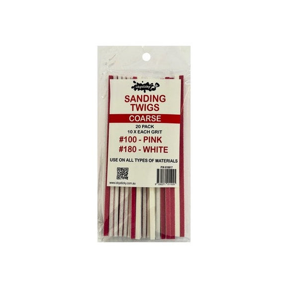 Ickysticky 610617 Sanding Twigs Coarse 20pk