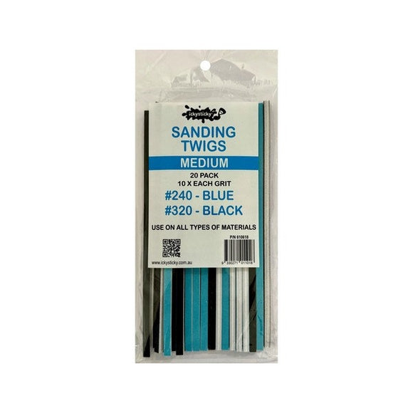 Ickysticky 610618 Sanding Twigs Medium 20pk