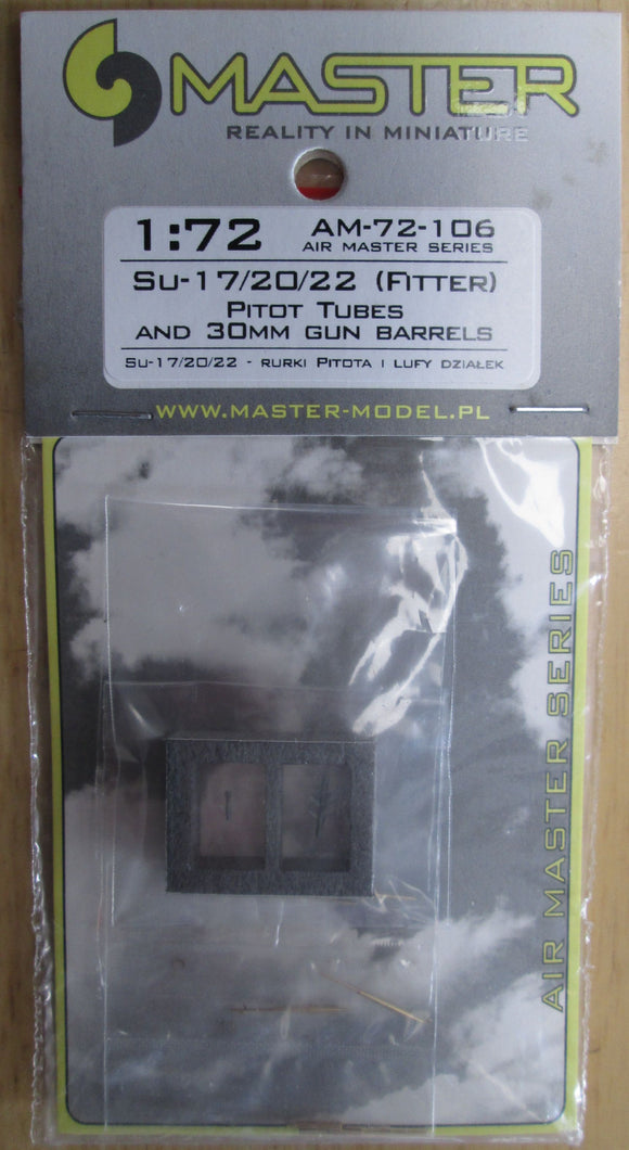 Master AM72106 Sukhoi Su-17/20/22 (Fitter) 30mm Gun Barrels & Pitot Tubes - 1/72