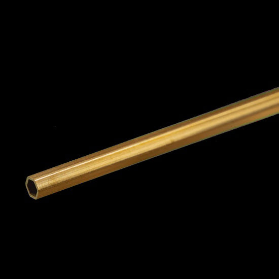 K&S 8272 Tube - Brass - Hexagon - 1/8