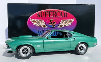 ACME 1801859SC 1969 Ford Mustang BOSS 429 - Silver Jade - Supercar Release