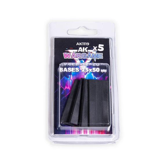 AK-Interactive AK1119 Rectangular Bases 25 x 50mm x 5