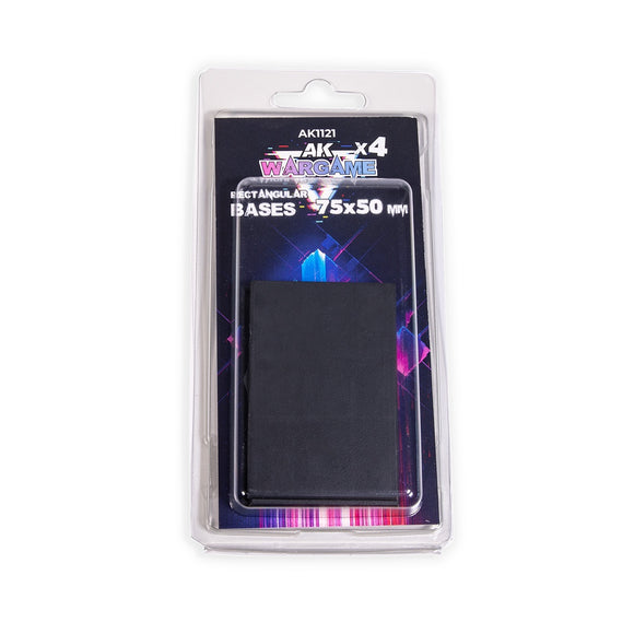AK-Interactive AK1121 Rectangular Bases 75 x 50mm x 4