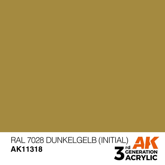 AK-Interactive AK11318 RAL 7028 Dunkelgelb (Initial).