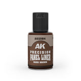 AK-Interactive AK12104 Precision Paneliner – Dark Brown 30ml
