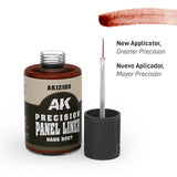 AK-Interactive AK12106 Precision Paneliner – Dark Rust 30ml
