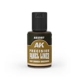 AK-Interactive AK12107 Precision Paneliner – Raw Greenish Umber 30ml