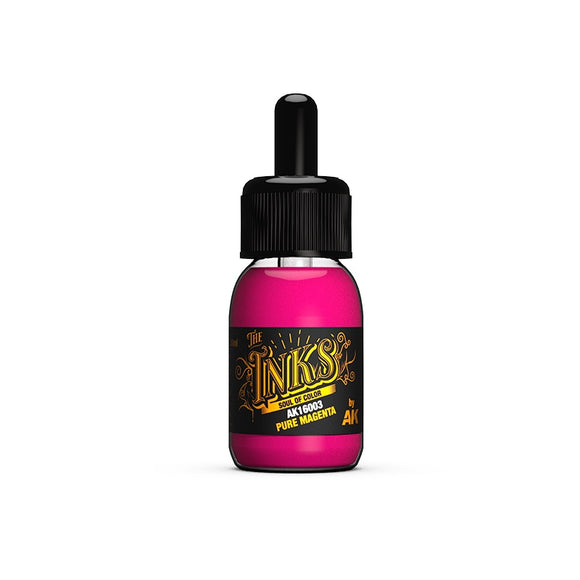 AK-Interactive AK16003 Inks – Pure Magenta 30ml