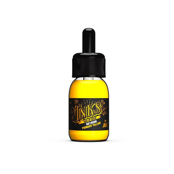 AK-Interactive AK16006 Inks – Primary Yellow 30ml
