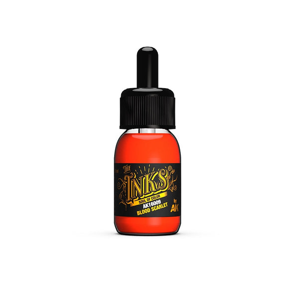 AK-Interactive AK16009 Inks – Blood Scarlet 30ml