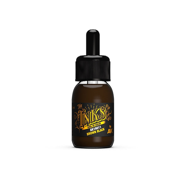 AK-Interactive AK16011 Inks – Brown Black 30ml