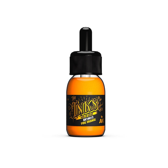 AK-Interactive AK16012 Inks – Fire Orange 30ml