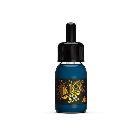 AK-Interactive AK16014 Inks – Ocean Blue 30ml