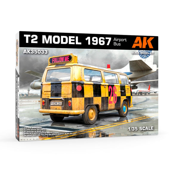 AK-Interactive 35033 1967 VW T2 Model Airport Bus