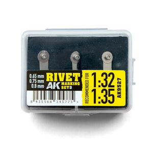 AK-Interactive AK9527 Rivet Marking Set 3 1:35/1:32