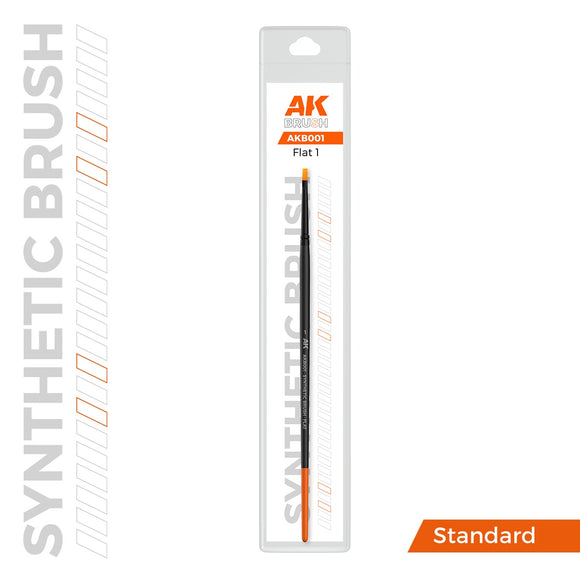 AK-Interactive AKB001 Synthetic Brush – Flat 1