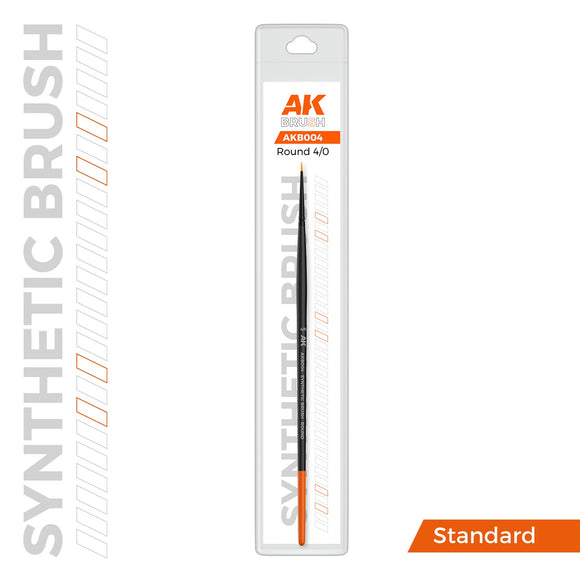 AK-Interactive AKB004 Synthetic Brush - Round 4/0