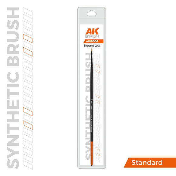 AK-Interactive AKB006 Synthetic Brush - Round 2/0