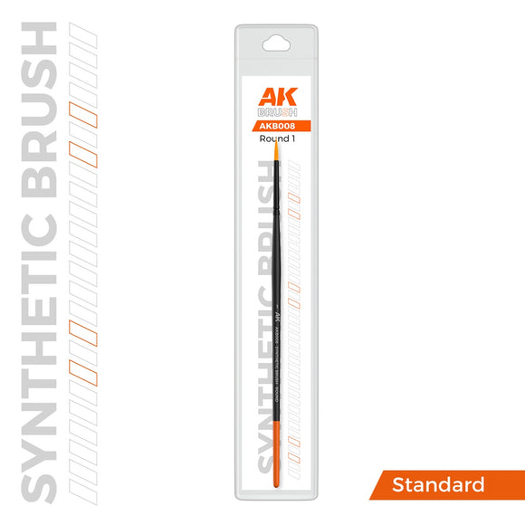 AK-Interactive AKB008 Synthetic Brush - Round 1